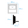 Foco Led exterior Extraplano 50 W 